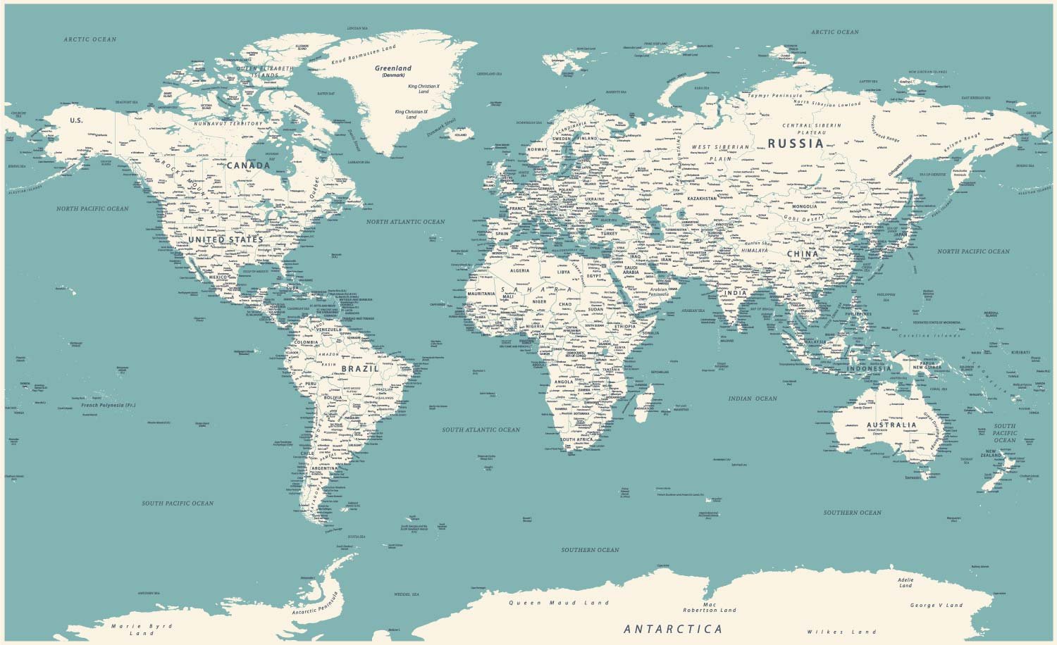 Planisphère - Carte, Monde, Papiers Peints - SublimeWall
