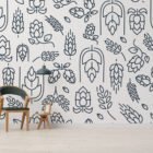 Papier Peint Draw Plants