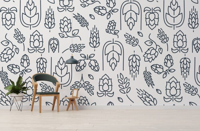 Papier Peint Draw Plants