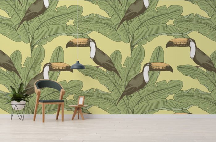 Papier Peint Vintage Tropical